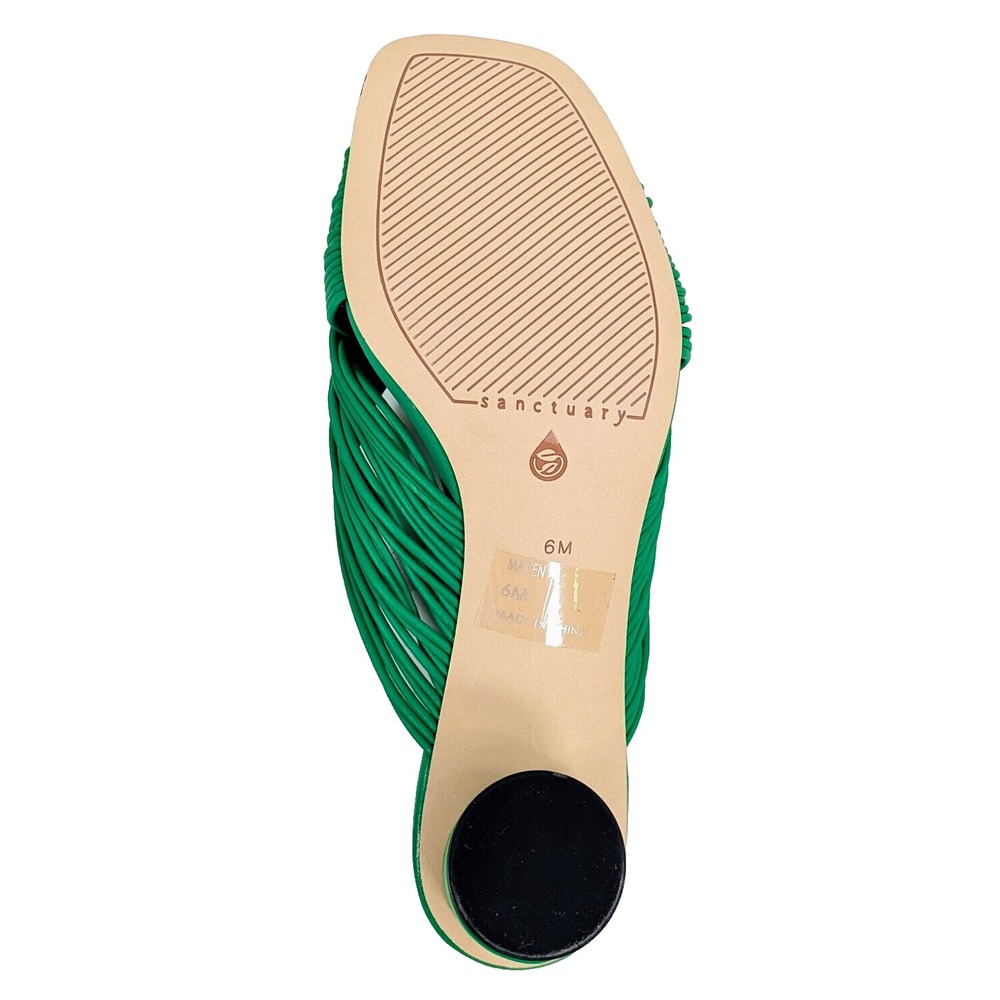 Sanctuary Women's Maven Heeled Knot Sandal Jelly Bean Green 6 NEW IN BOX - Picture 6 of 8